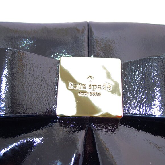 KATE SPADE Veranda Place Evie $268 Patent Leather Bow Tote Bag - Picture 11 of 12